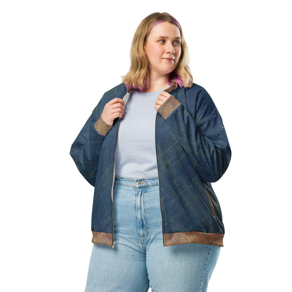 Veste Bomber unisexe "Médiéval Blue" jomélo