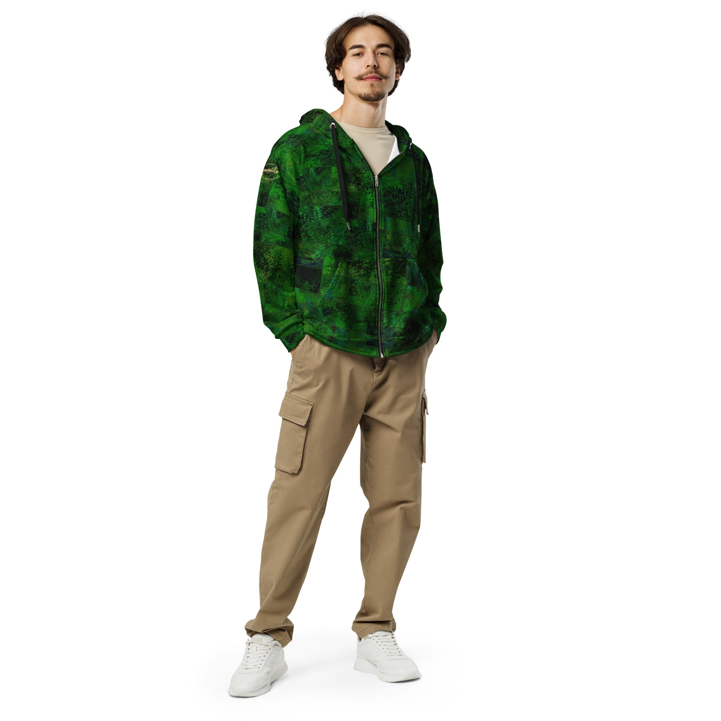 Veste à Capuche zippé Fougère "Vert Printemps" jomélo