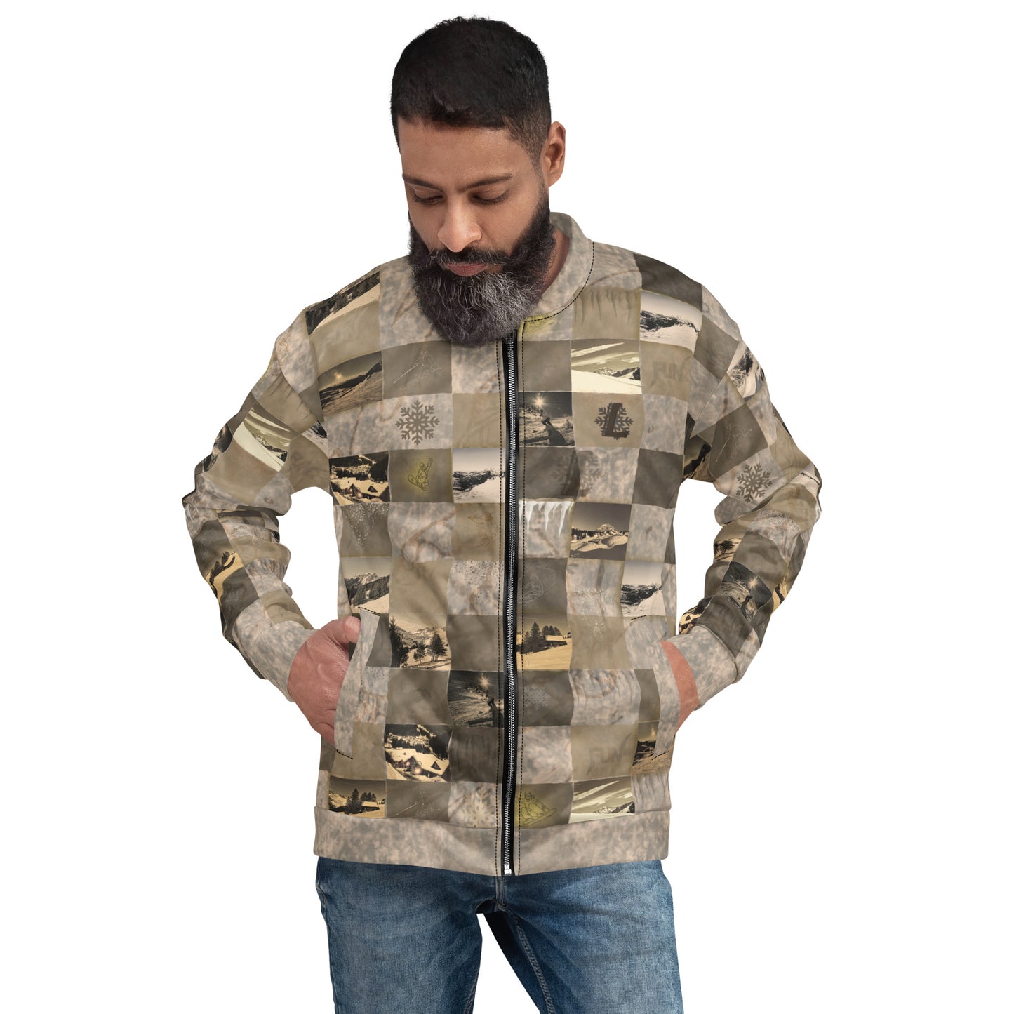 Veste de bombardier unisexe " Les Montagnes Françaises" jomélo