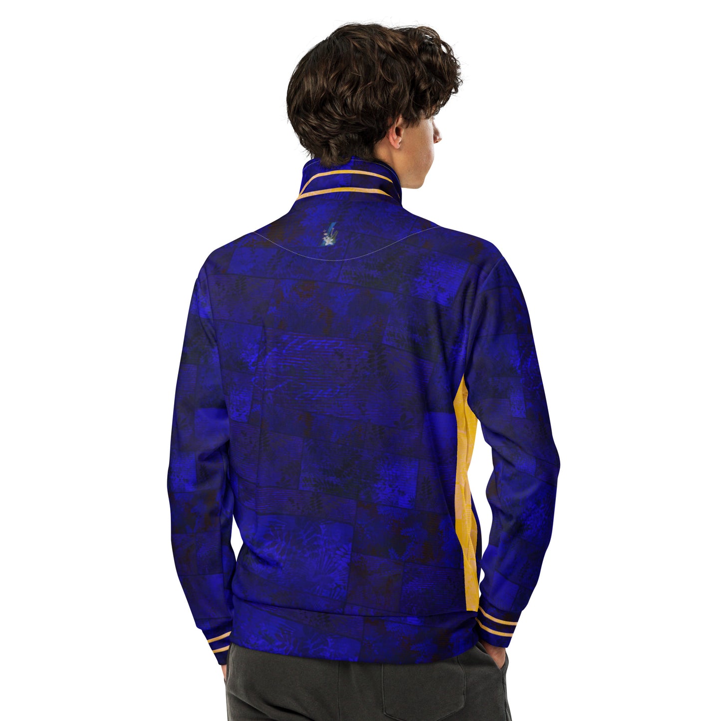 Veste de survêtement Fougère " Bleu Marine Yellow " jomélo