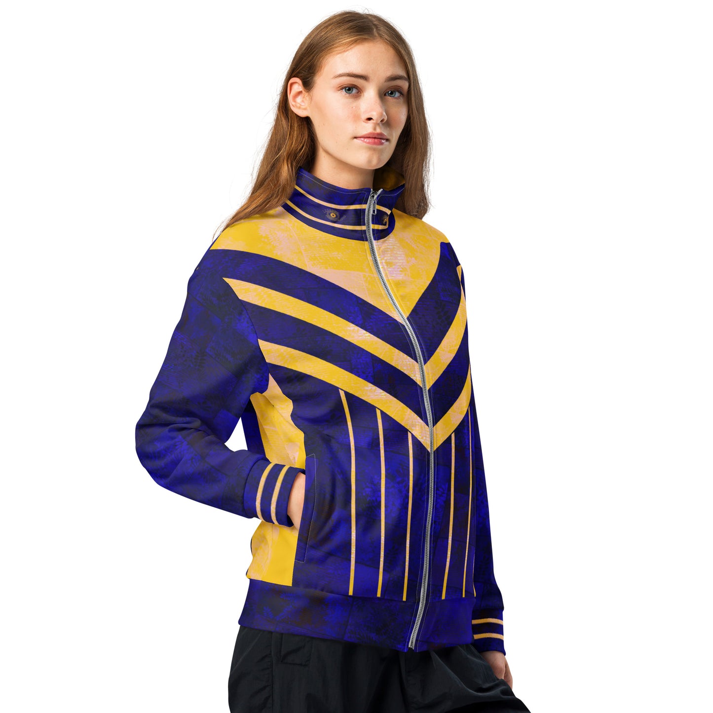 Veste de survêtement Fougère " Bleu Marine Yellow "