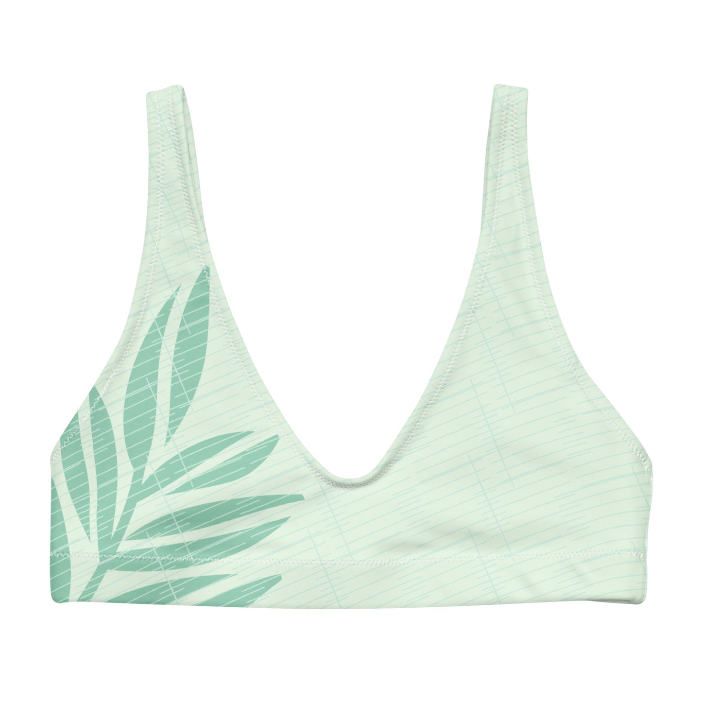 Haut de Maillot de bain bikini "Feuilles Exotiques"