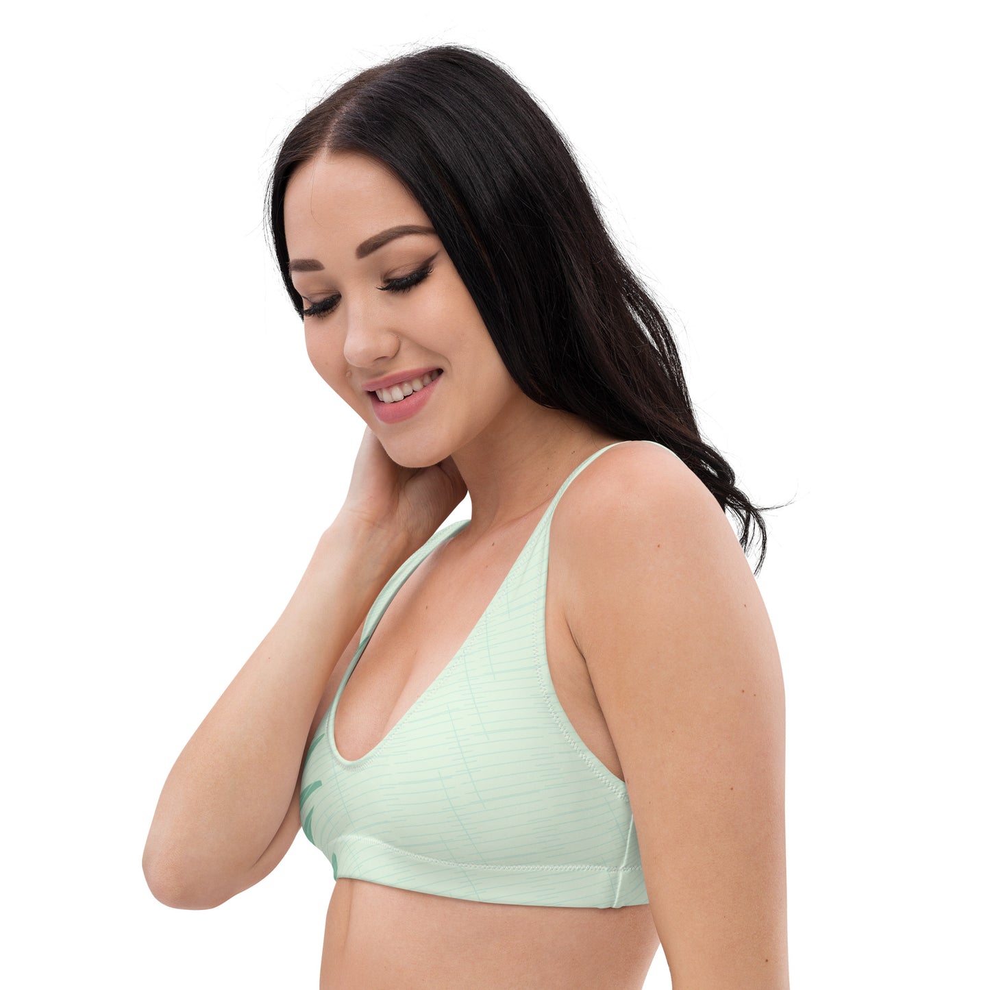 Haut de Maillot de bain bikini "Feuilles Exotiques"