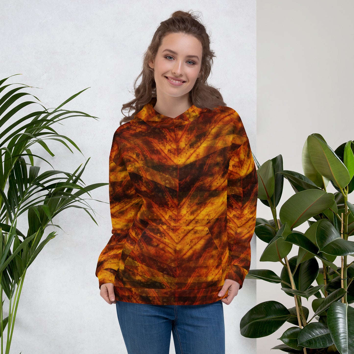 Sweat à capuche "Fall Red"