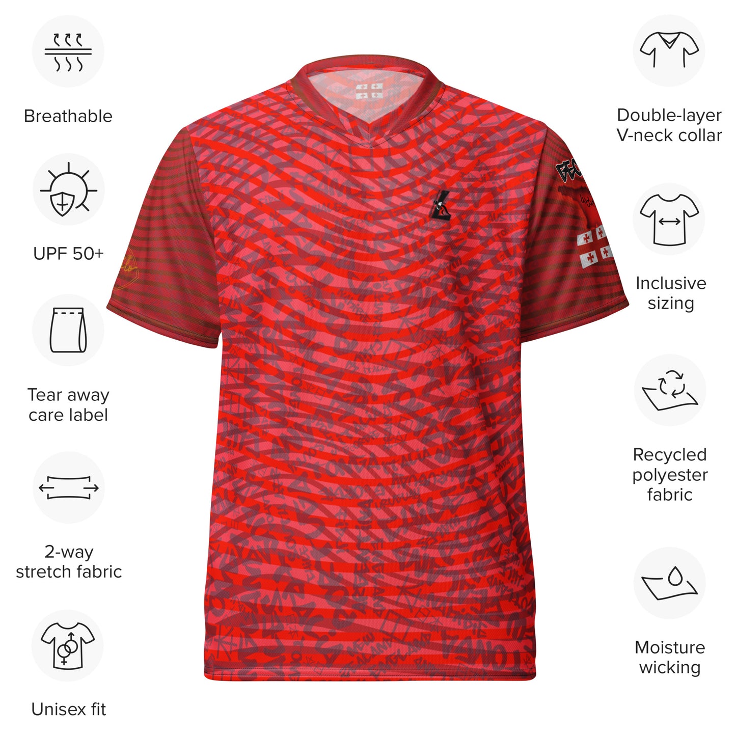 Maillot "Coupe du Monde de Rugby" Géorgie