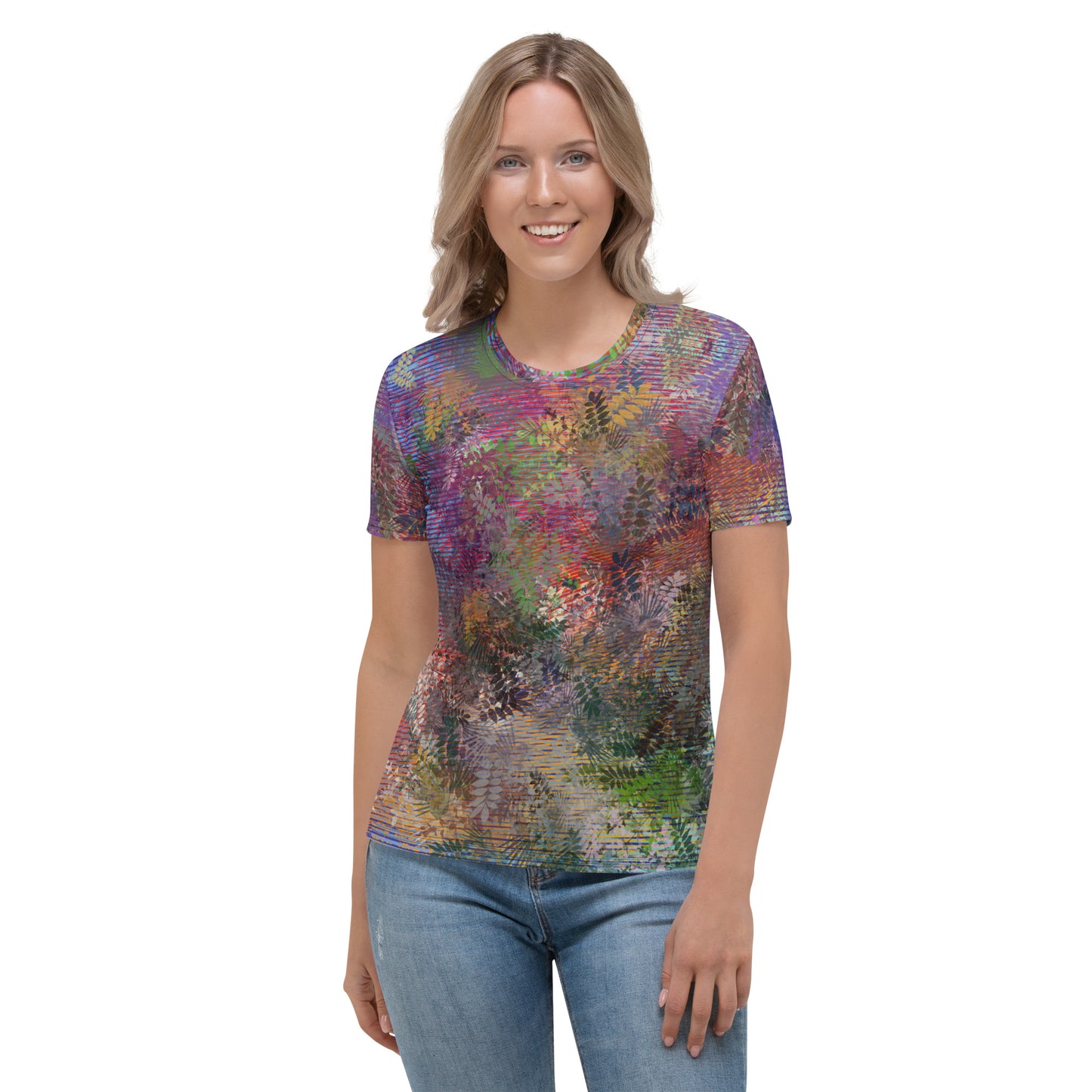 T-shirt Femme "Fougères Blue"