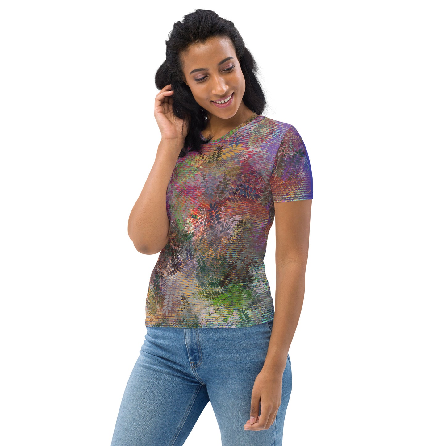 T-shirt Femme "Fougères Blue"