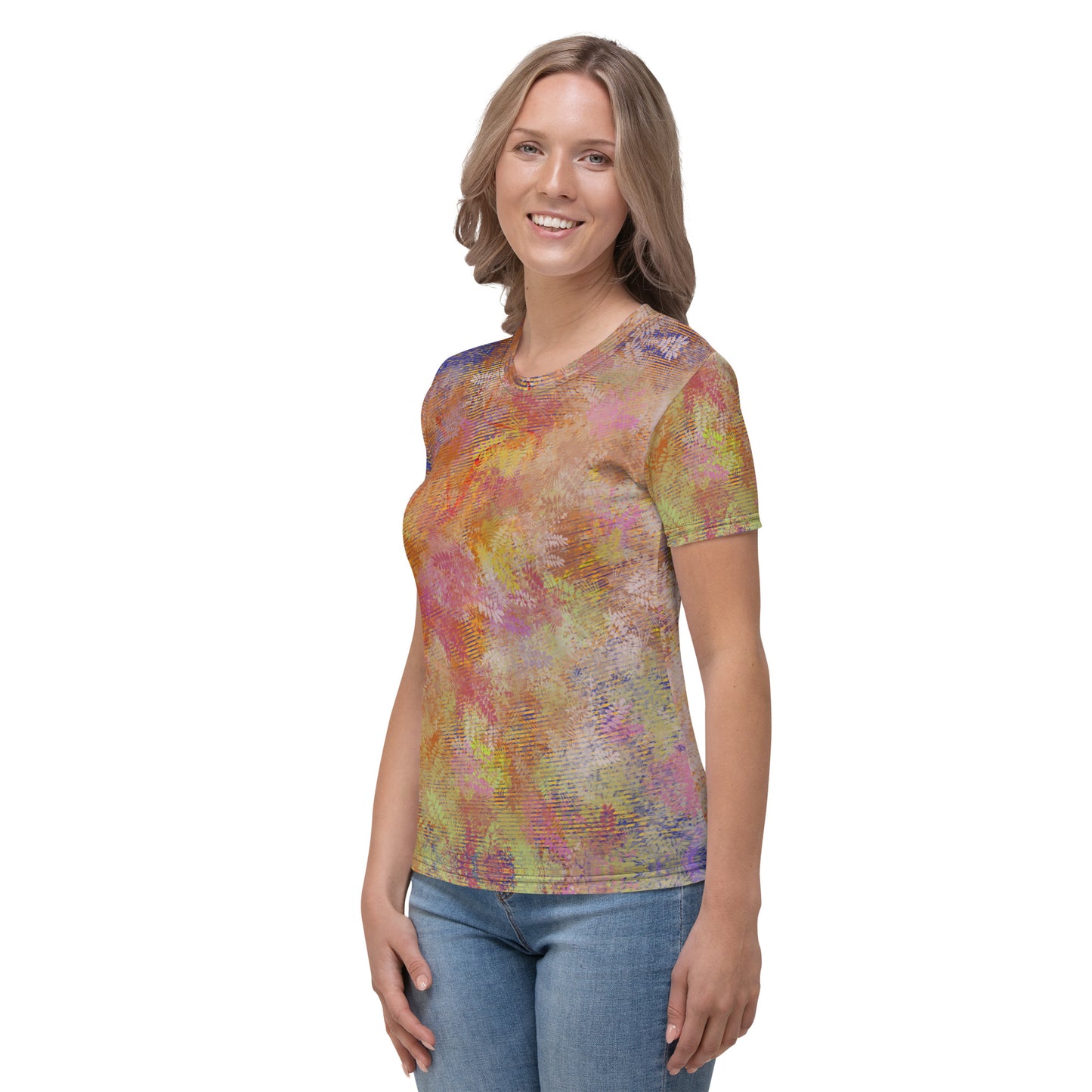 T-shirt Femme "Fougère Cocktail Orange"