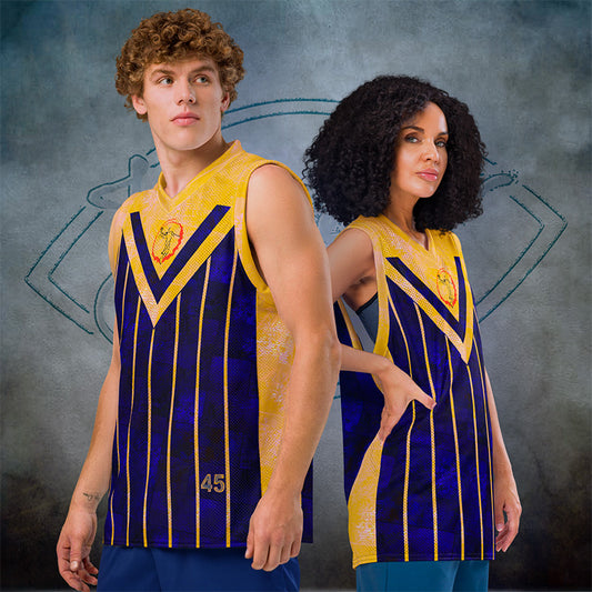 maillot basketball bleu jaune jomélo