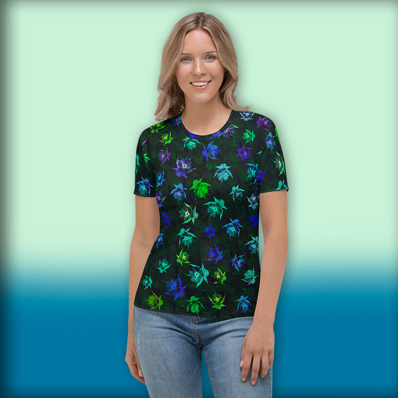 T-shirt femme "Bouquet de Nuit"