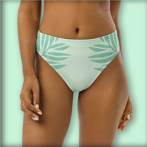 Bas de Maillot de bain bikini "Feuilles Exotiques"