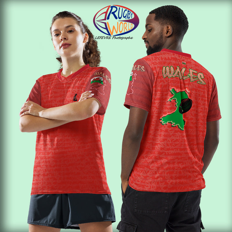 Maillot "Coupe du Monde de Rugby" Pays de Galles