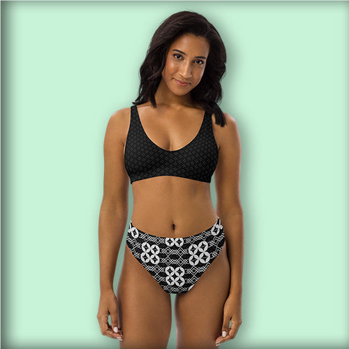 Maillot de bain 2 pièces bikini "Géométric"