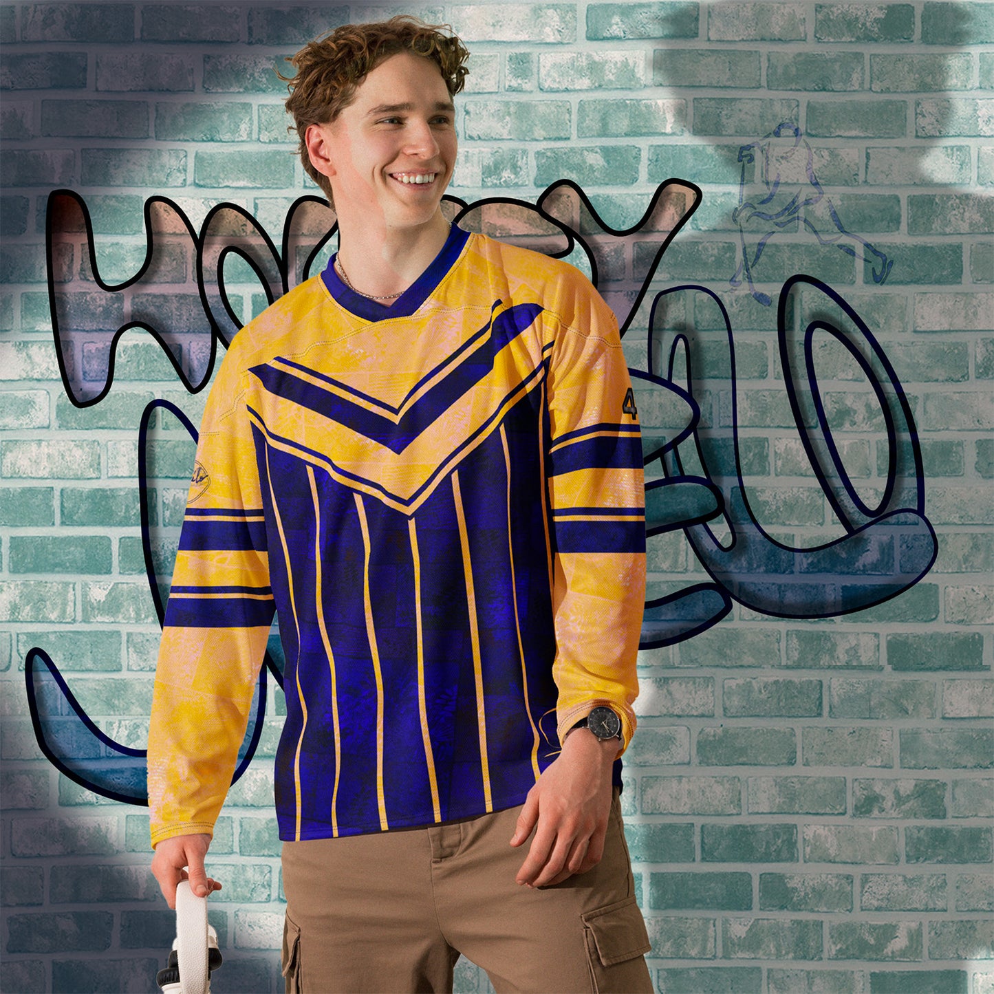 Maillot fan de hockey Fougère "Bleu Marine" Jomélo