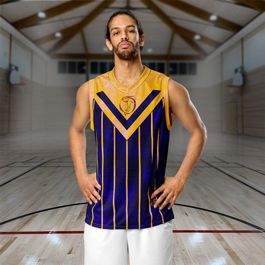 maillot sans manche bleu jaune jomélo