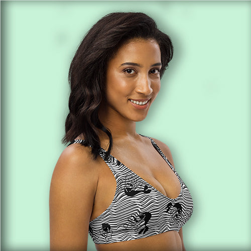 Haut de Maillot de Bain Bikini "Sirène Noire"