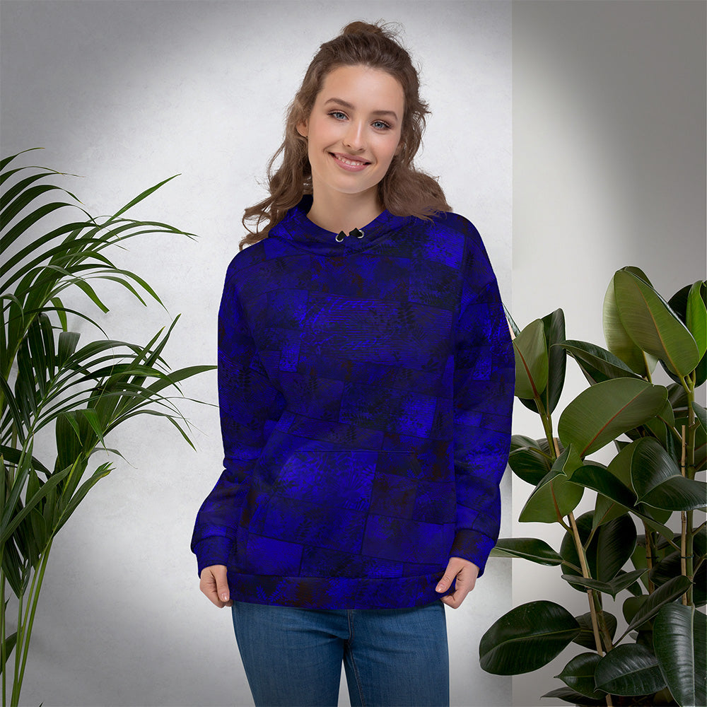 Sweat à capuche Fougère "Bleu Marine" jomélo