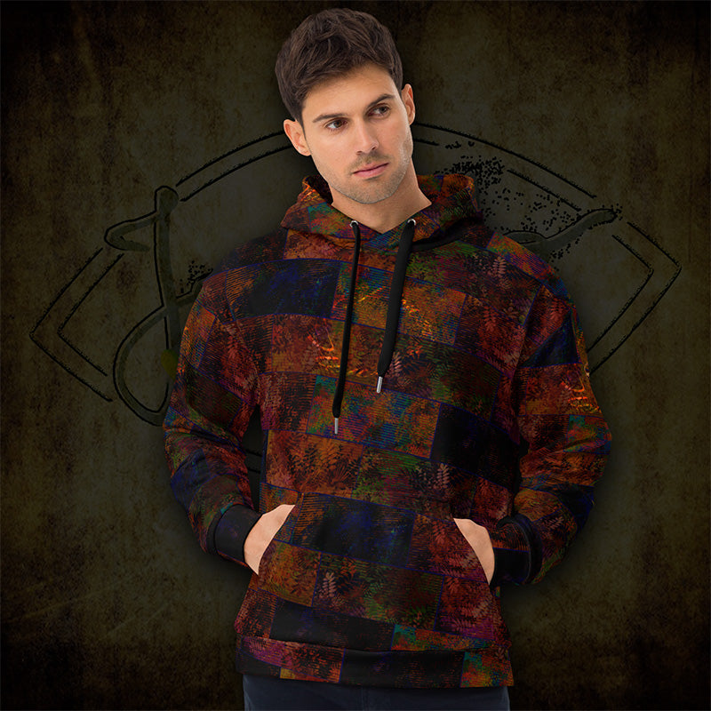 Sweat à capuche Fougère " Brun Forêt" jomélo