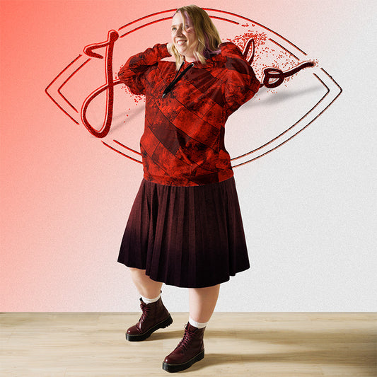 Sweat à capuche Fougère "Power Flower" jomélo