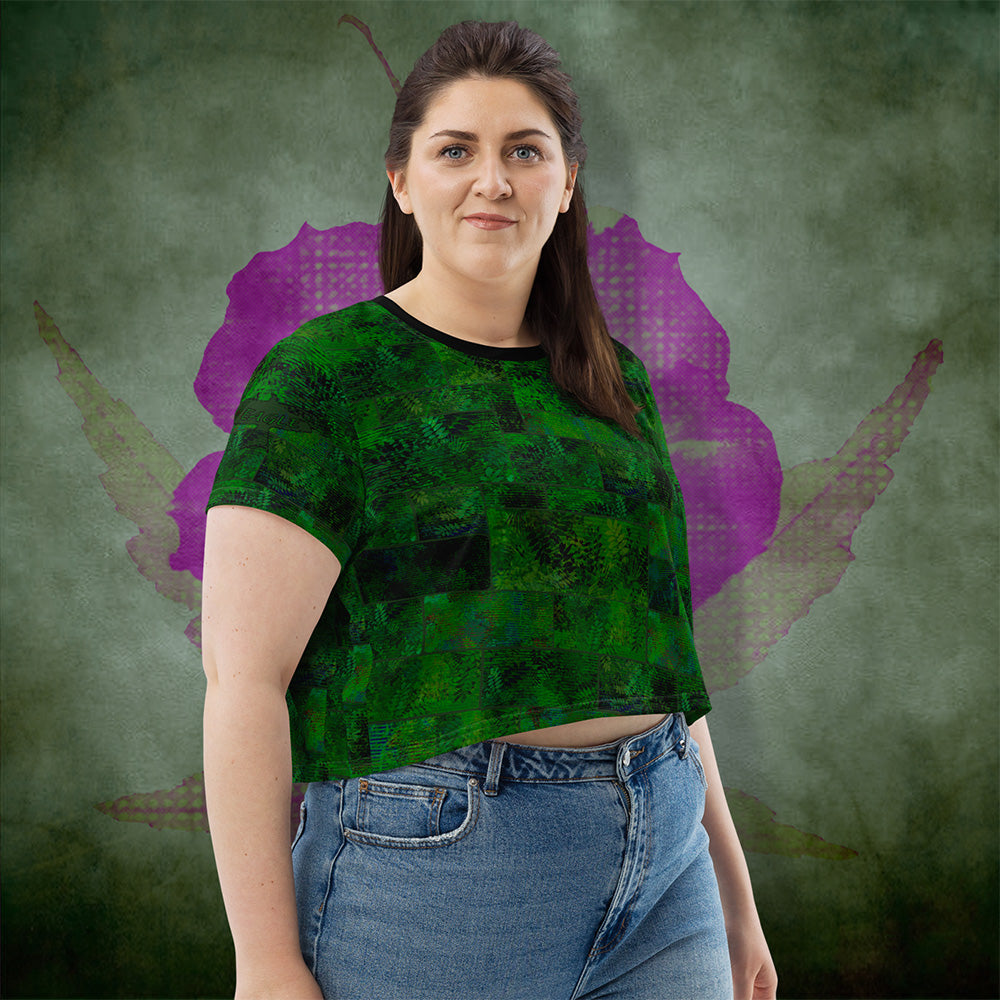 T-shirt court Fougère "Vert Printemps" jomélo