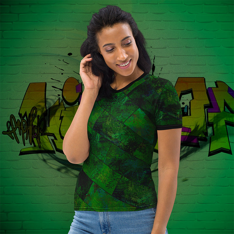 T-shirt Femme Fougère "Vert Printemps" jomelo