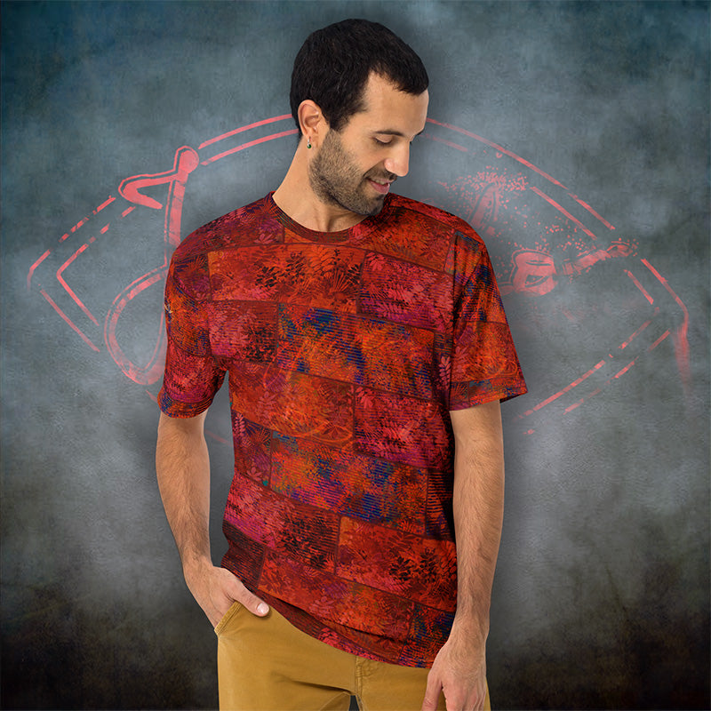 T-Shirt homme Fougère "Rouge Flamboyant" jomélo