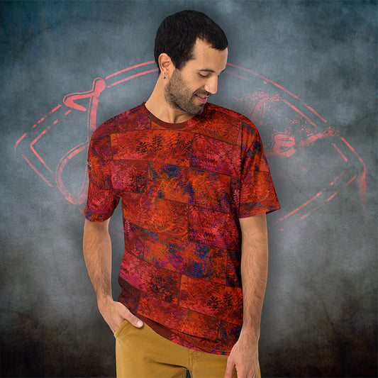 T-Shirt homme Fougère "Rouge Flamboyant" jomélo