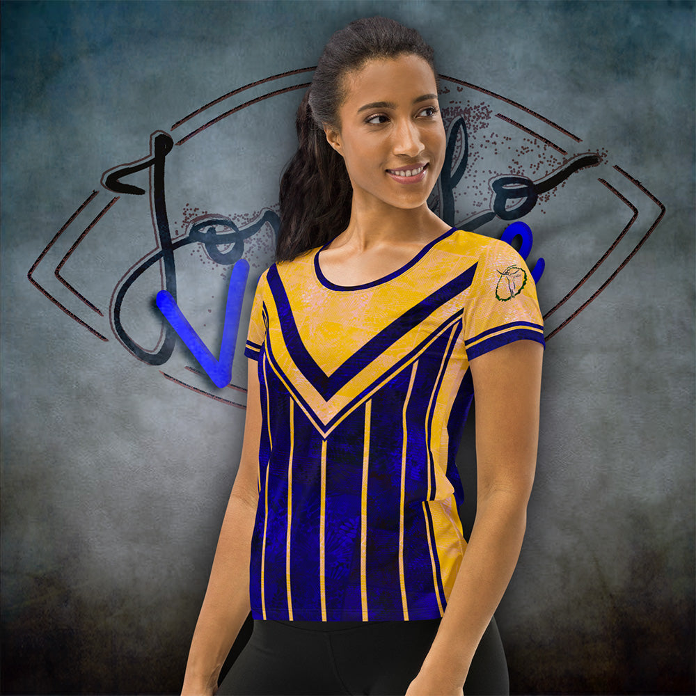 T-shirt de sport femmes Fougère  "Bleu Marine" jomélo