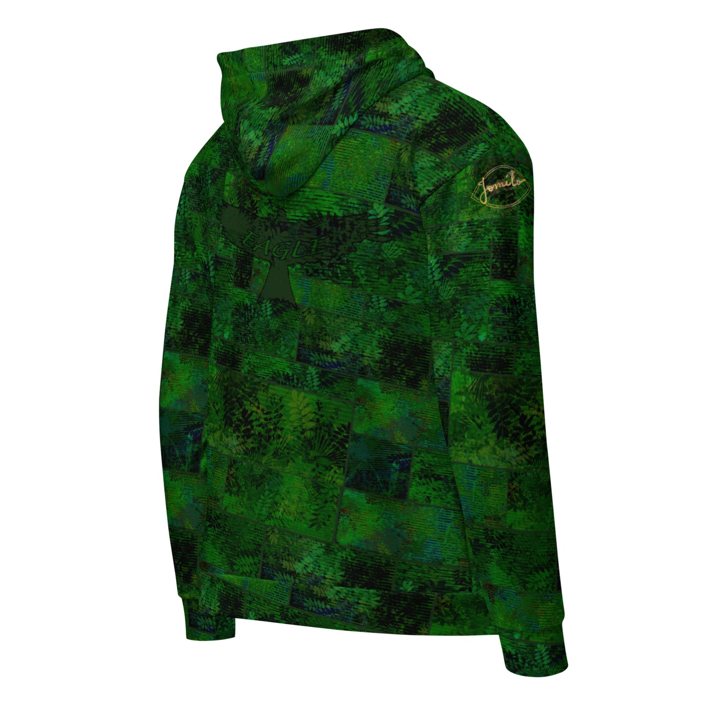 veste à capuche zippé fougère "Vert Printemps" Jomélo