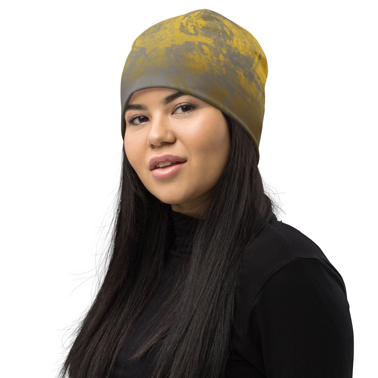 Bonnet de sport gris/jaune "Mark"