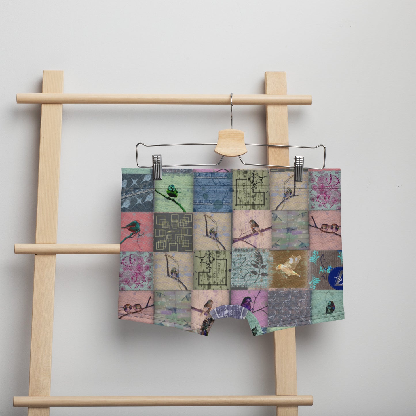 Boxer " Patchwork oiseaux"