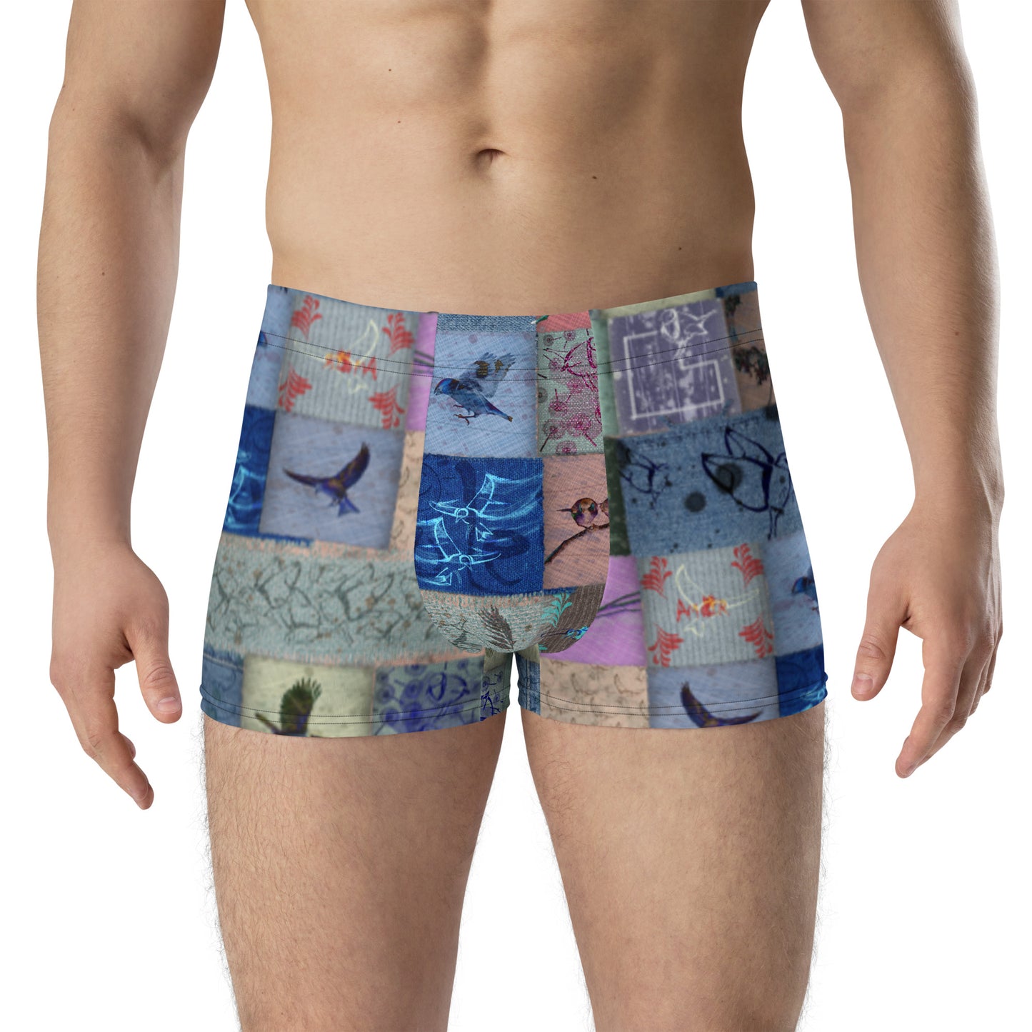 Boxer " Patchwork oiseaux"