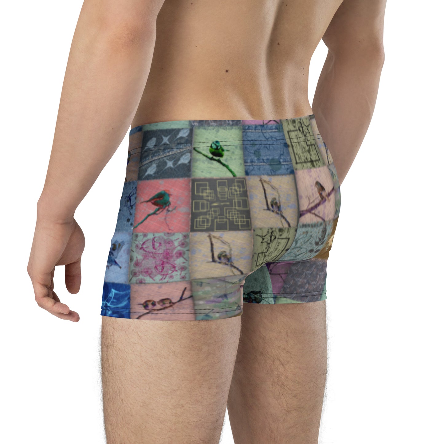 Boxer " Patchwork oiseaux"
