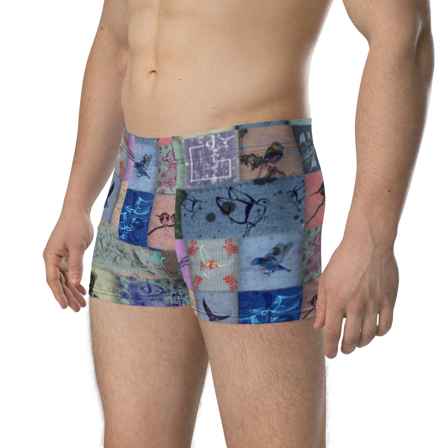Boxer " Patchwork oiseaux"