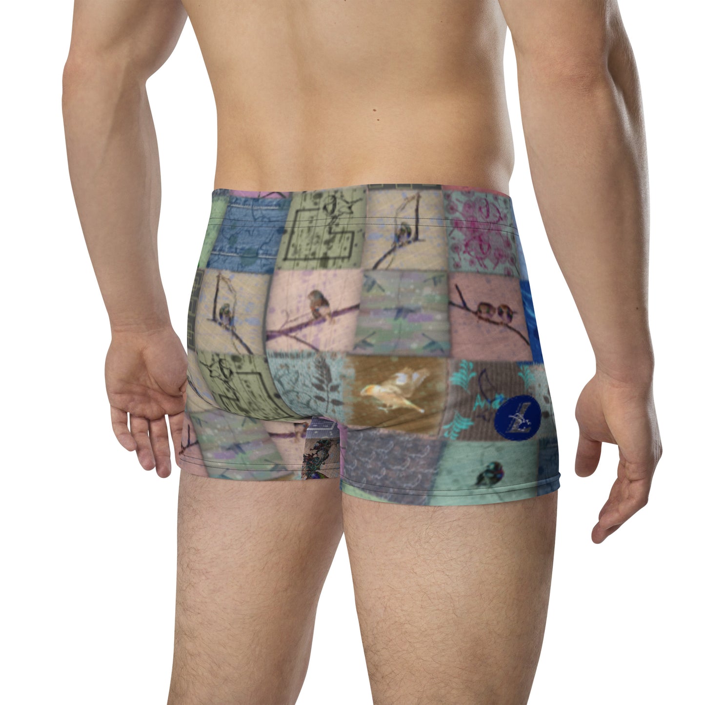 Boxer " Patchwork oiseaux"