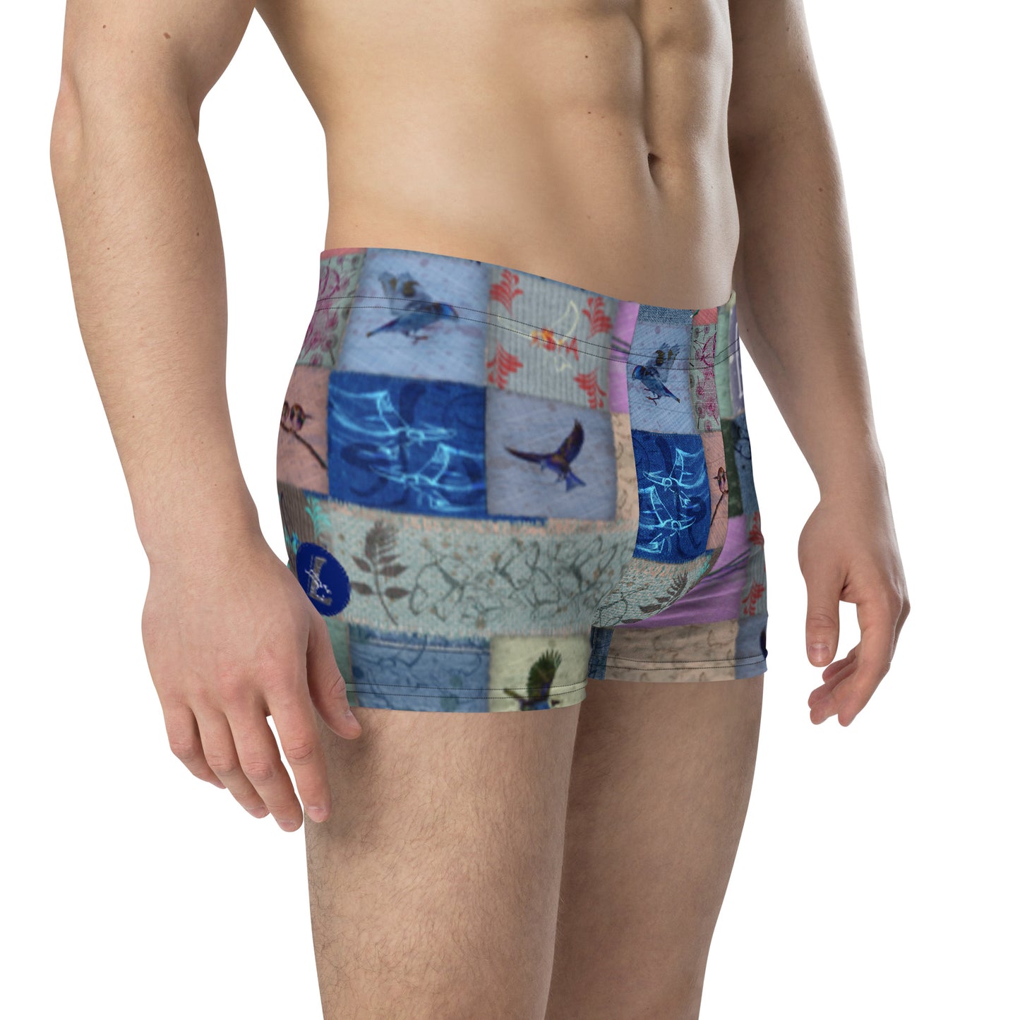 Boxer " Patchwork oiseaux"