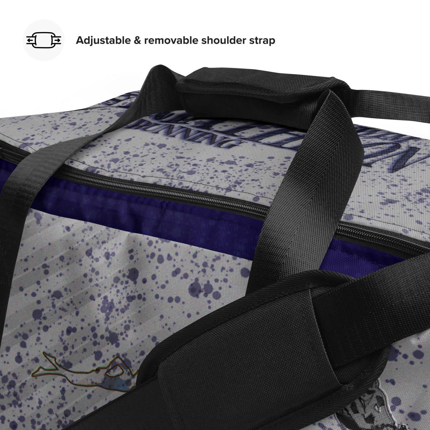 Sac de sport ou de voyage "Triathlon gris/bleu"