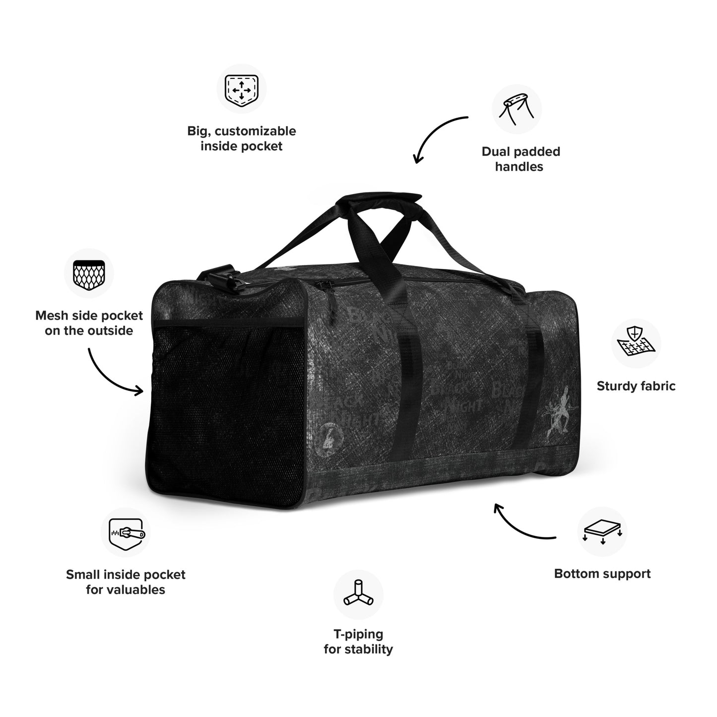Sac de voyage ou sport "Spring Black Night"