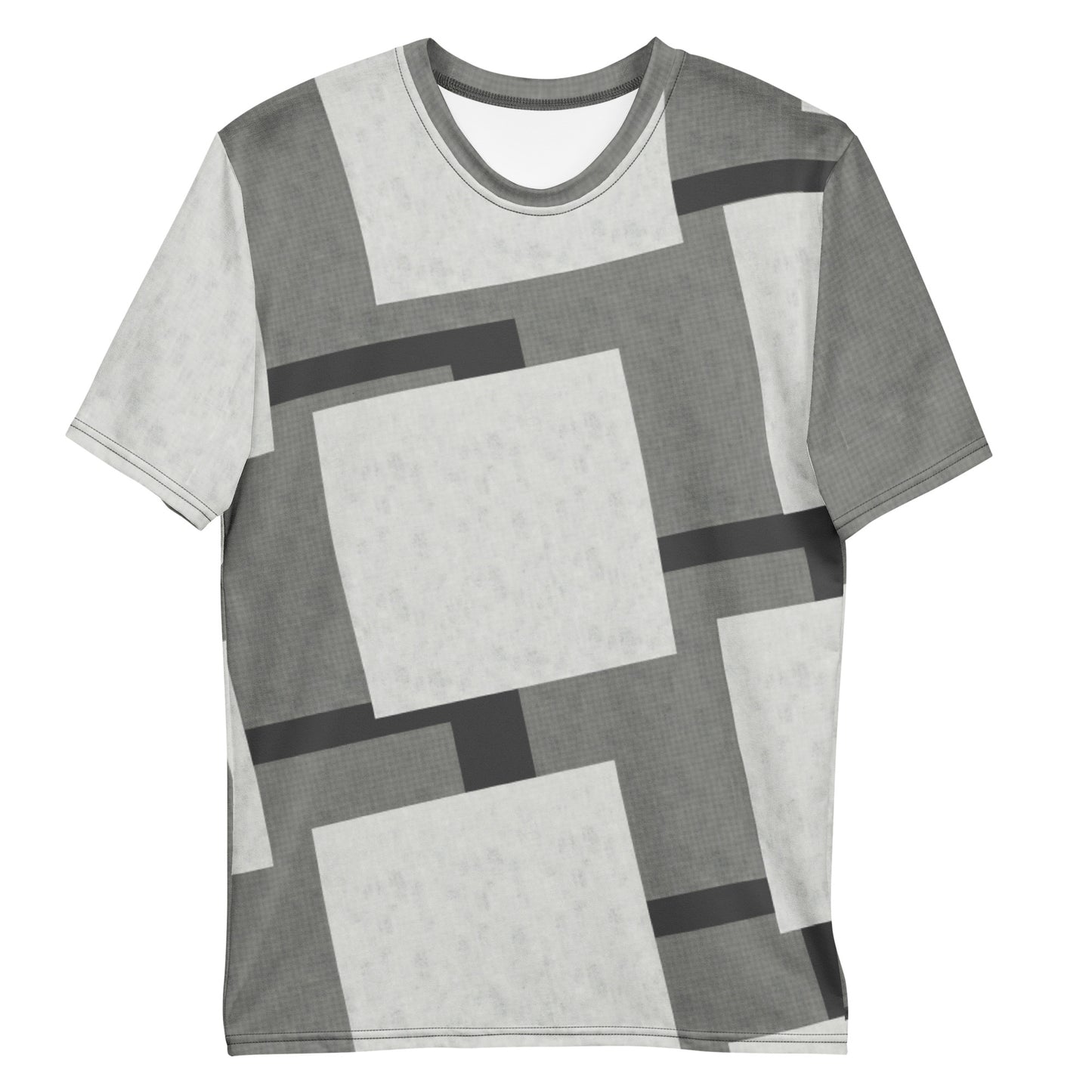 T-Shirt homme "Carreaux Gris"