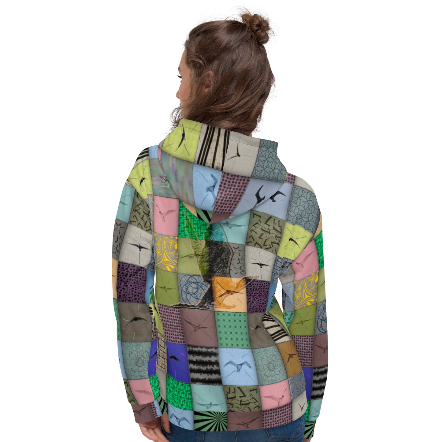 Sweat à Capuche "Patchwork Cormoran"