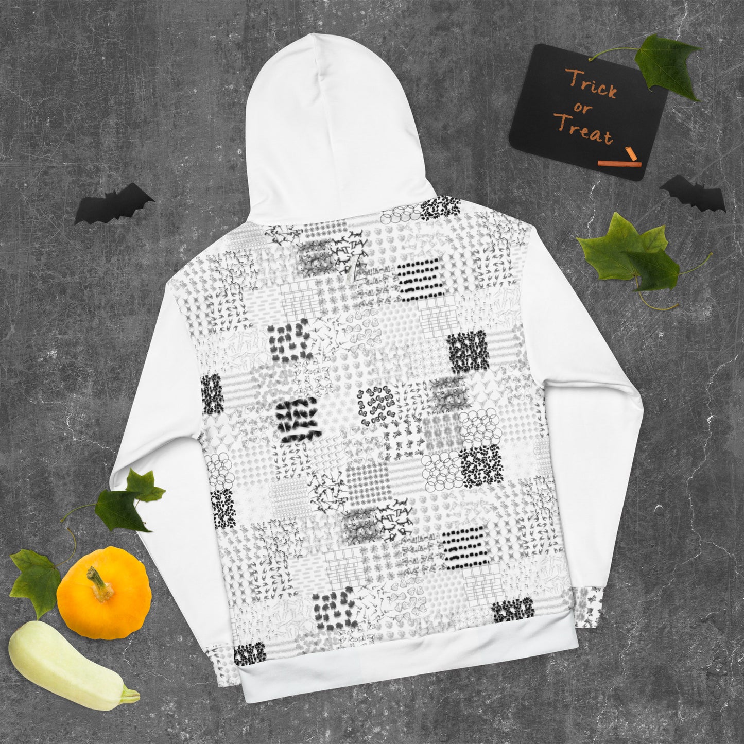 Sweat à capuche Femme Délire Hivernal blanc"