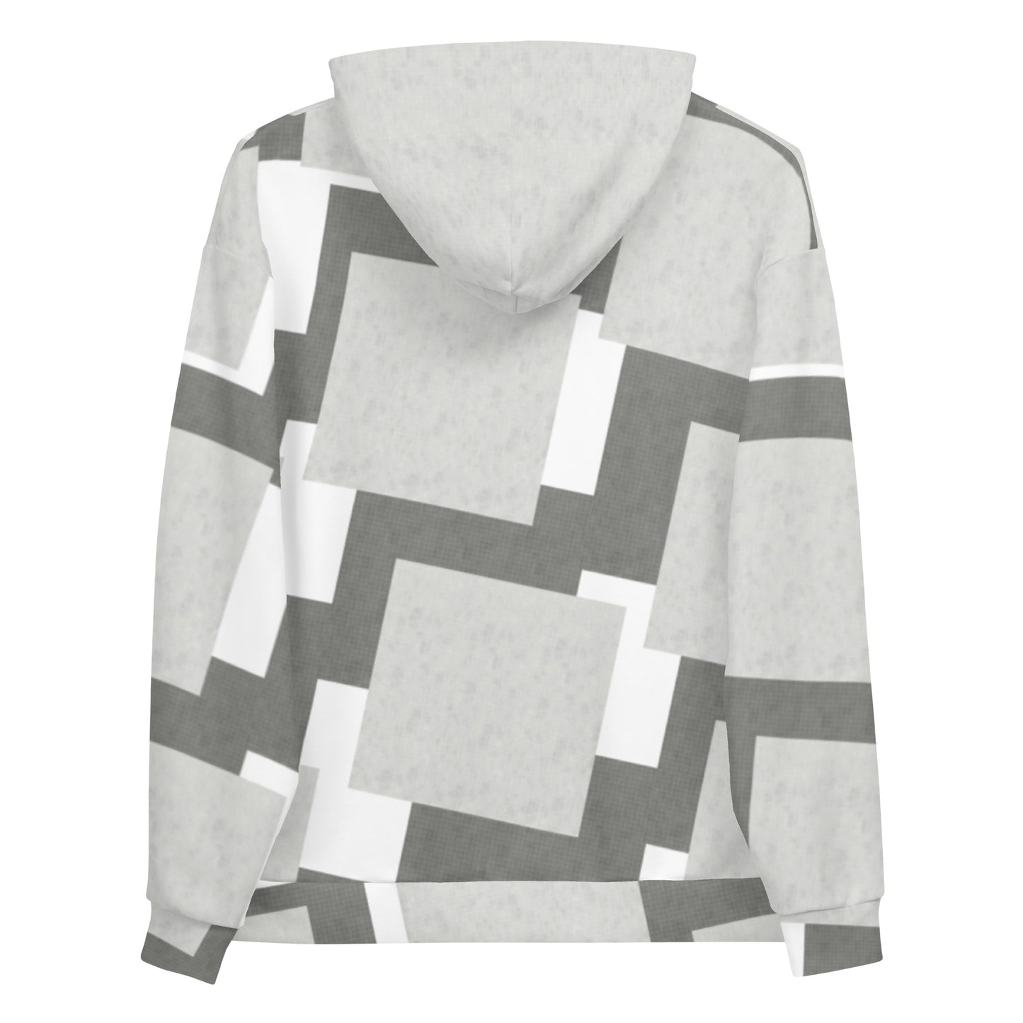 Sweat à Capuche Unisexe "Carreaux Gris"