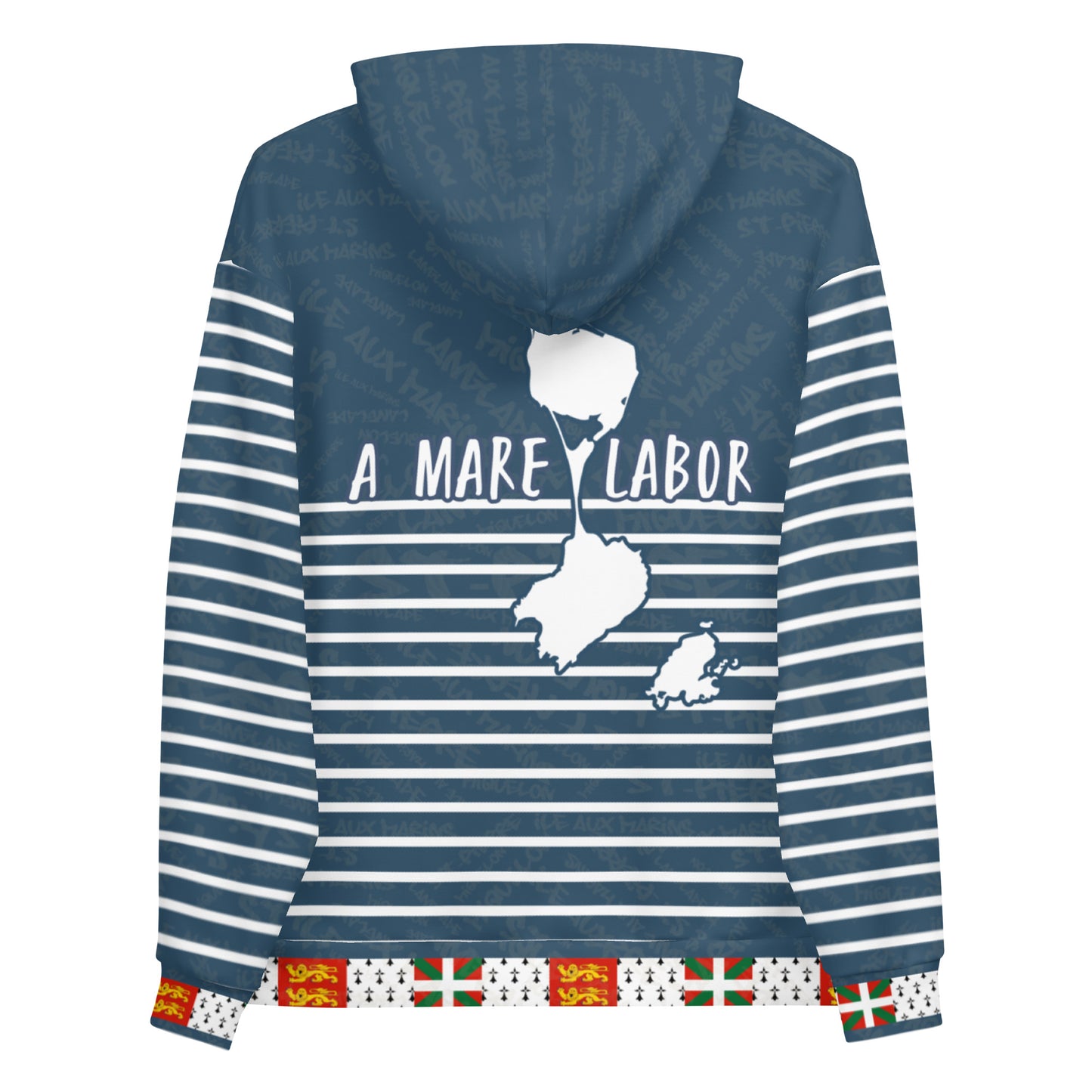 Sweat à capuche unisexe "St Pierre et Miquelon Blue"
