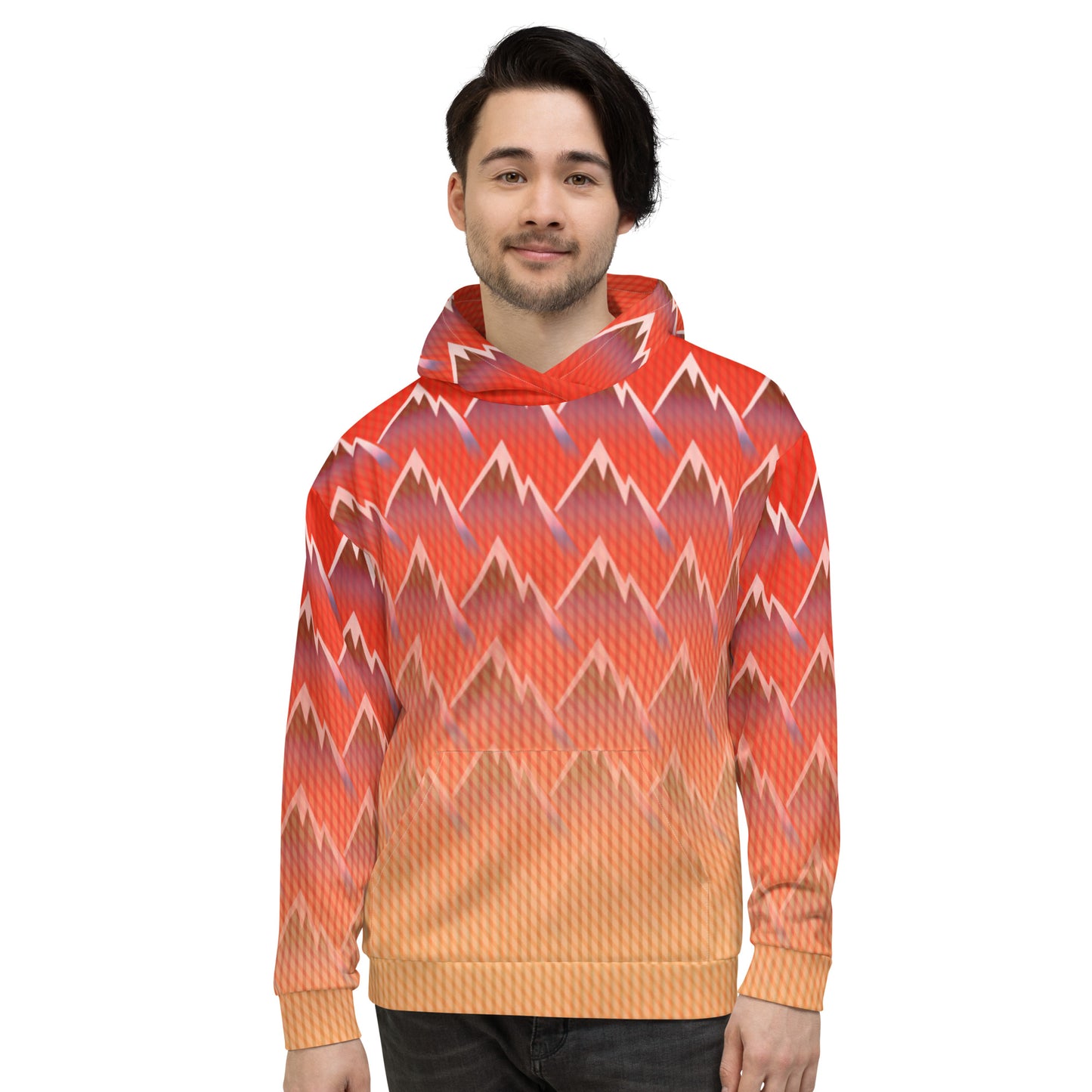 Sweat à capuche Homme "Mountain Sunset"