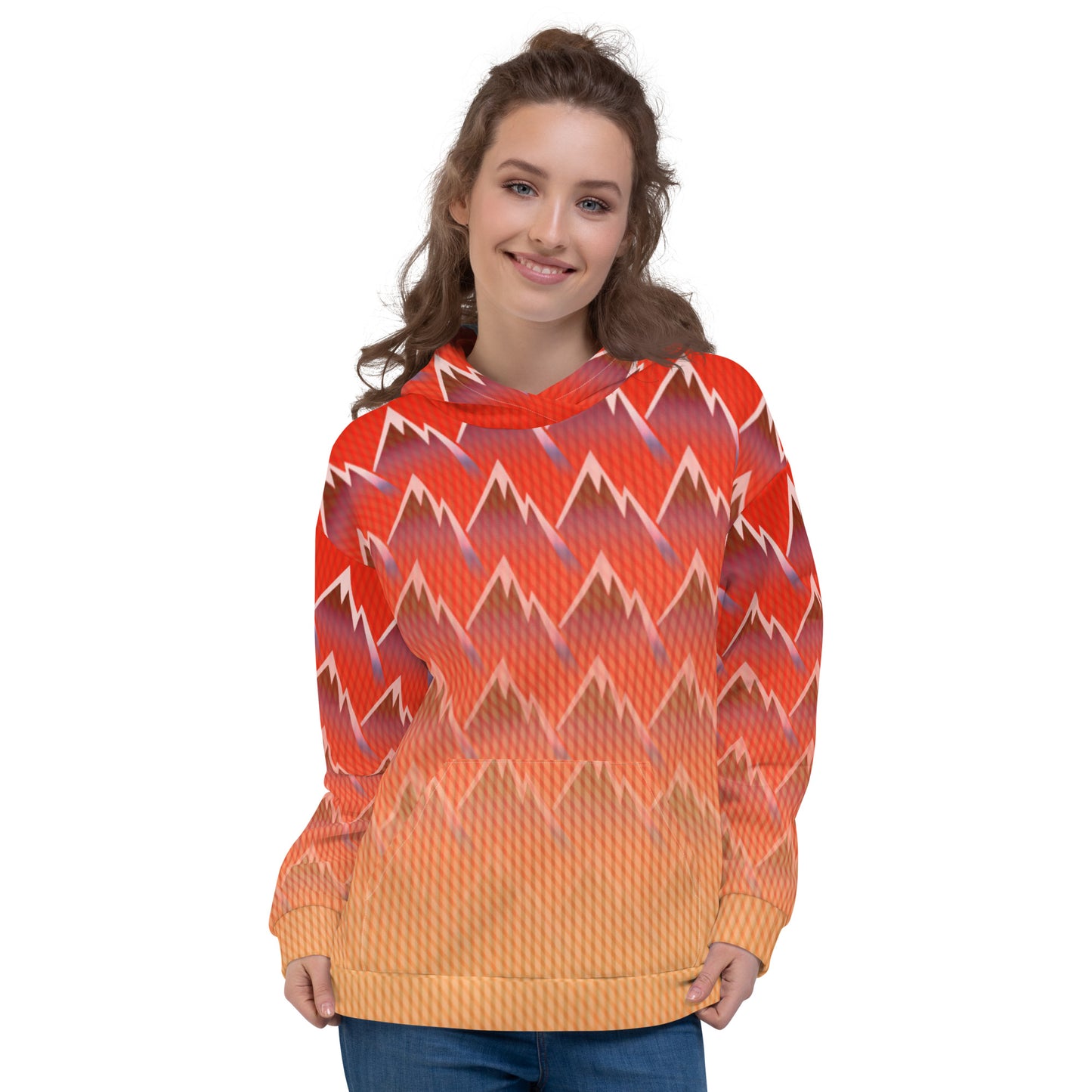 Sweat à capuche Femme "Mountain Sunset"