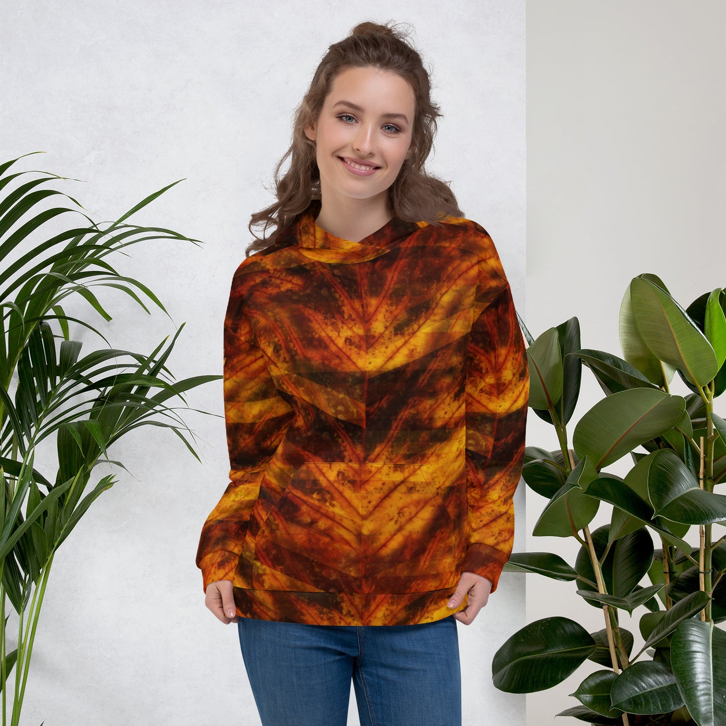Sweat à capuche Femme "Red Fall"