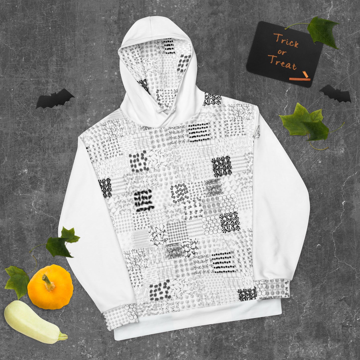 Sweat à capuche Femme Délire Hivernal blanc"