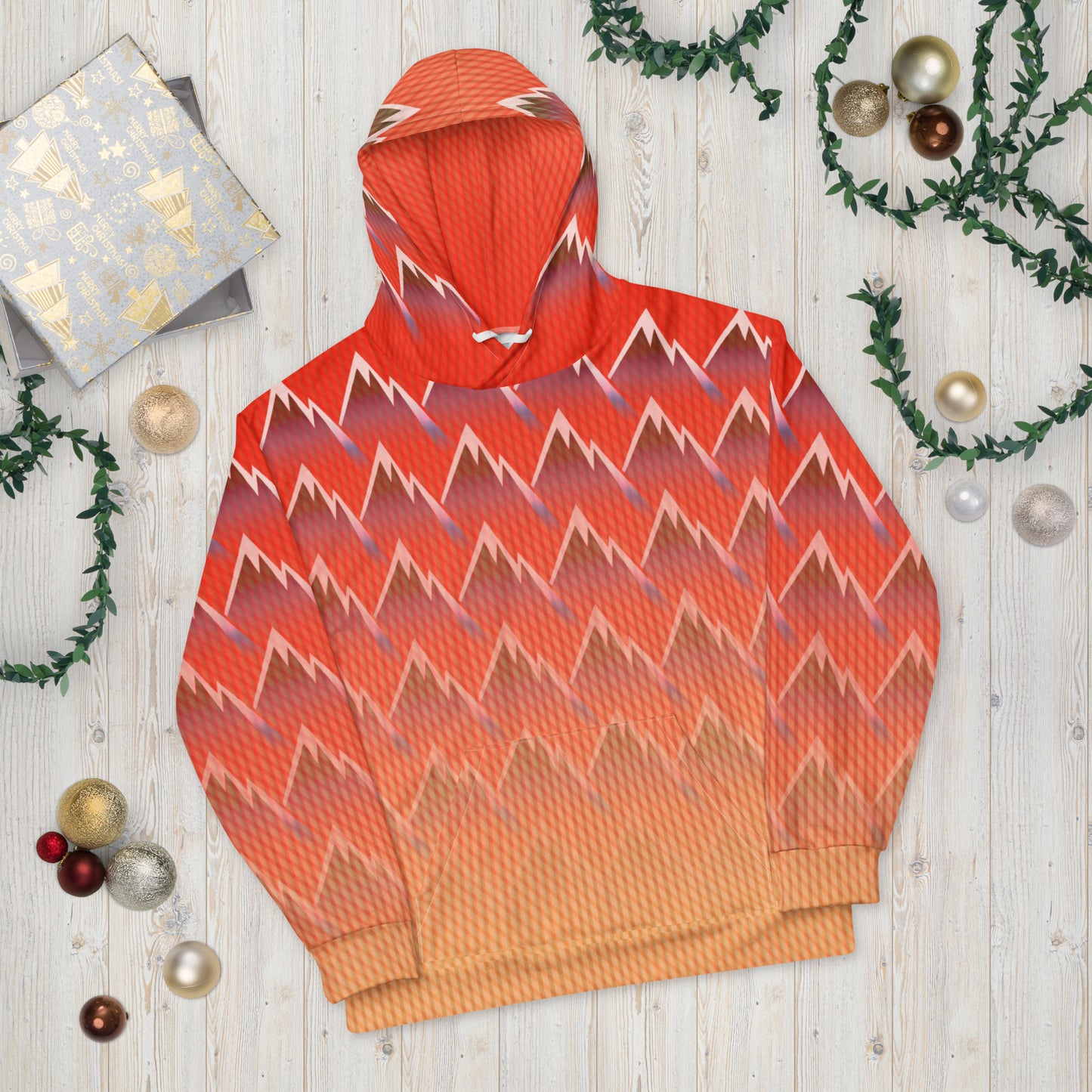 Sweat à capuche Homme "Mountain Sunset"