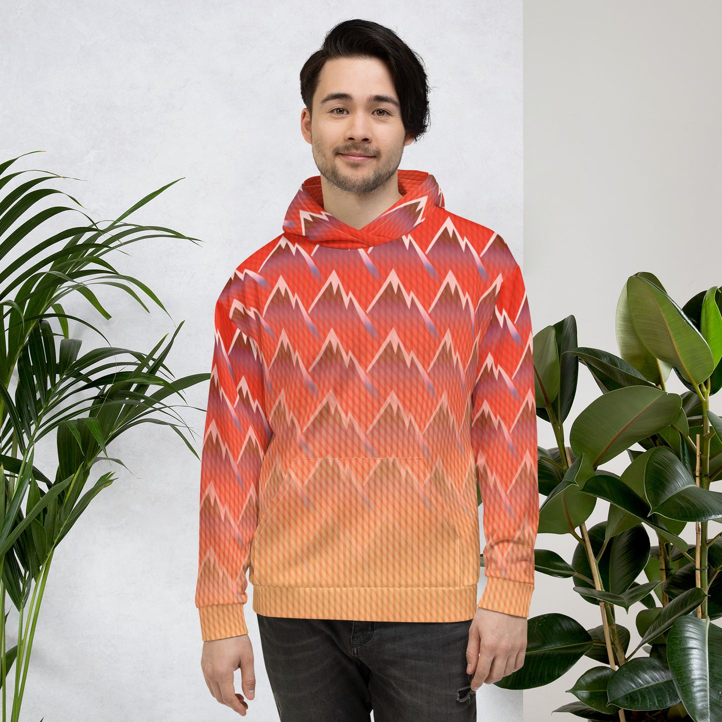 Sweat à capuche Homme "Mountain Sunset"