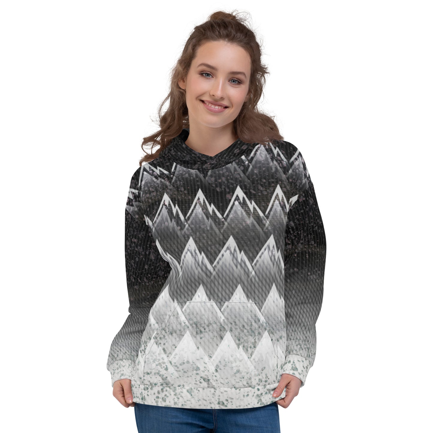 Sweat à capuche Femme "Black & White"